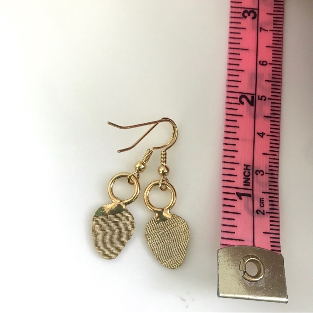 Vintage 70’s strawberry enamel earrings deadstock - Picture 2 of 3